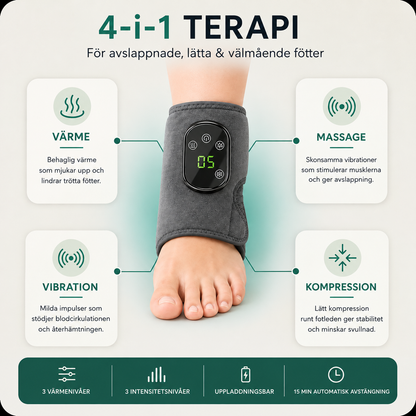 Ankora™ Fotledsstöd med värme & massage